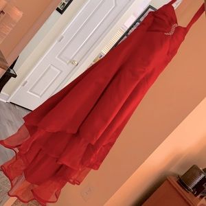 Beautiful red dress super formal